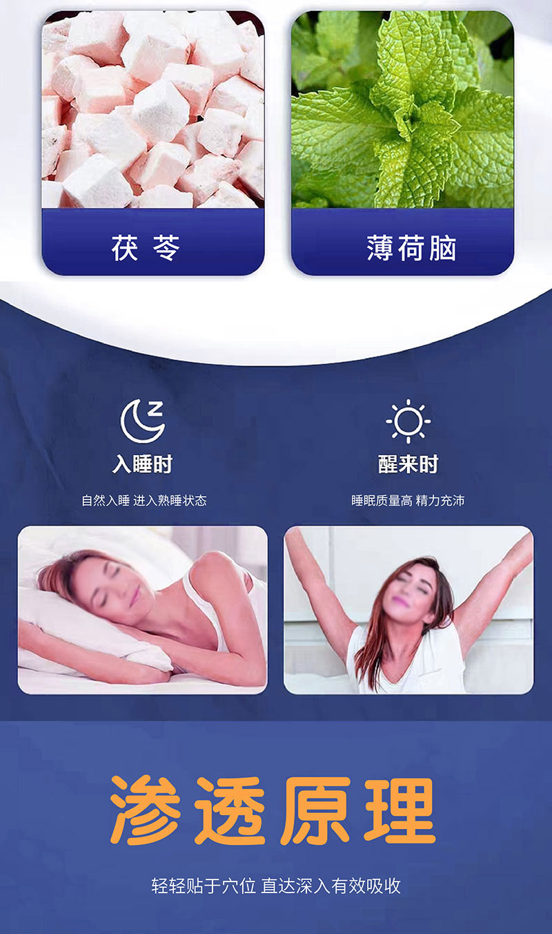 助眠保健膏药贴的渗透原理