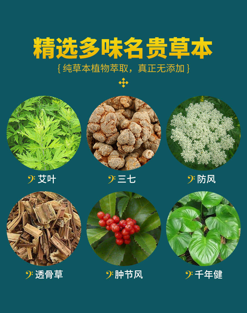 滑膜康腱鞘贴采用多味名贵草本药材